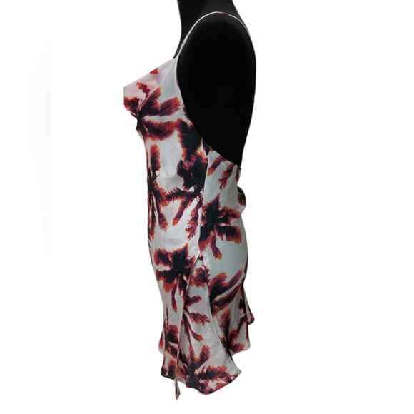 Nordstrom AREA STARS ~ Palm Print Mini Dress In White Multi XS 100% VISCOSE - Picture 5 of 9